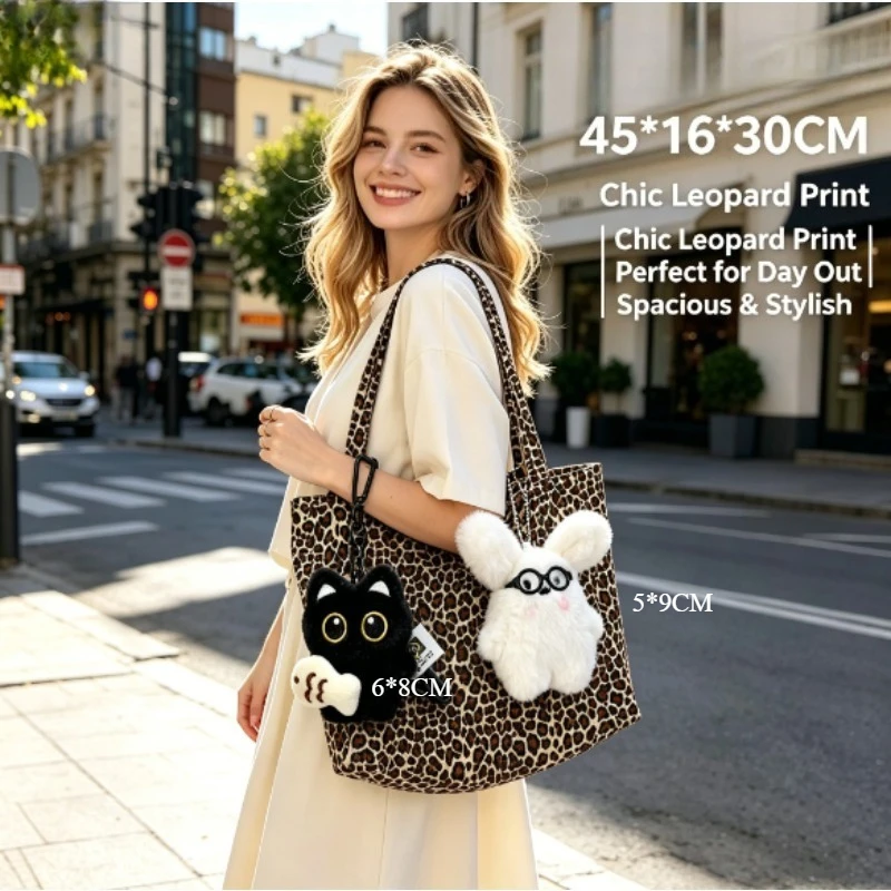 Quiet Luxury Bags Tote - Tas Tote Kanvas Motif Leopard 2026,