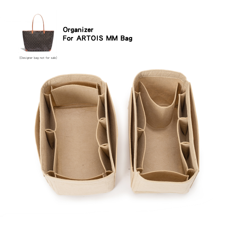Luxury Bags Goyard - Felt Insert Organizer untuk Goyad ARTOIS