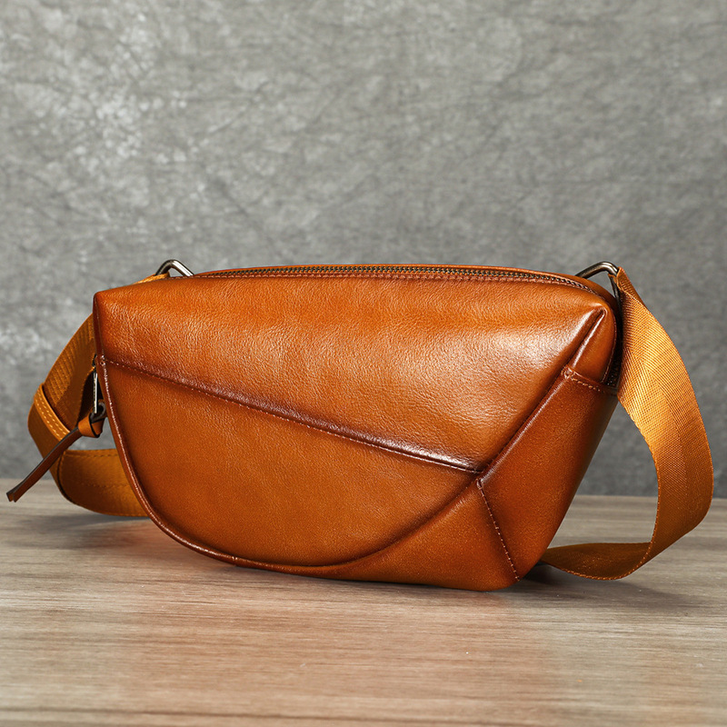 Saddle Bag Distressed - Tas dada pria kulit asli vintage