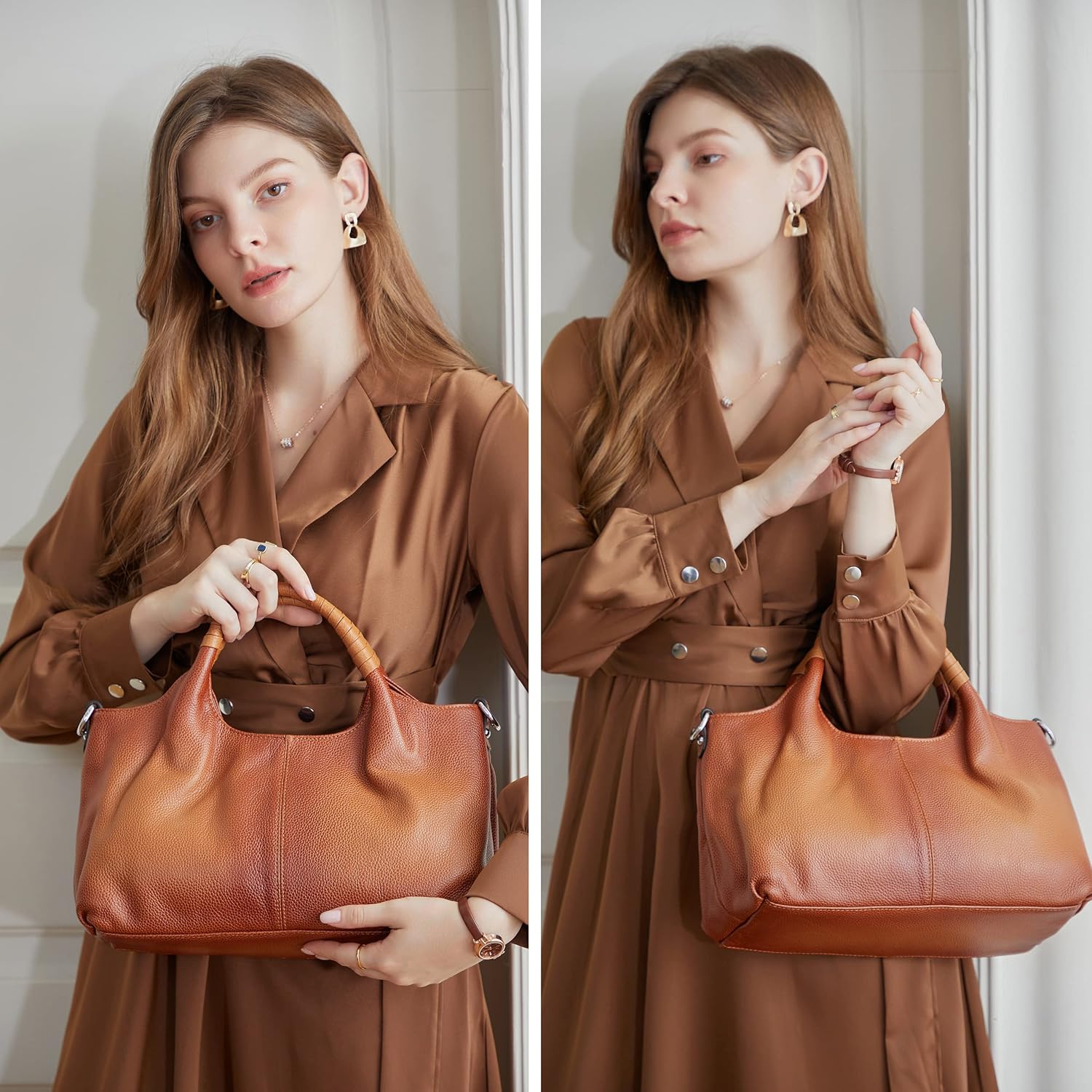 Tas Selempang Kulit Asli dan T - Quiet Luxury Bags Tote ulasan dan harga