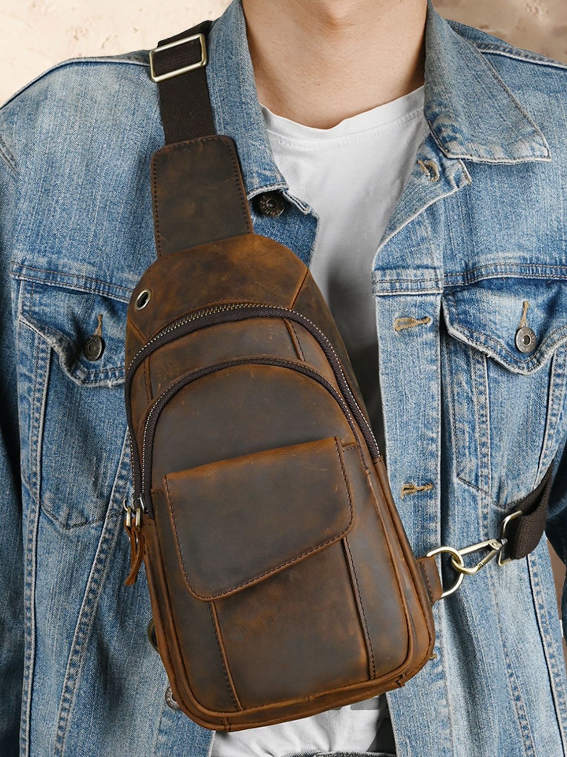 Tas Dada Pria Multifungsi Mewa - Luxury Bags With Zipper ulasan dan harga