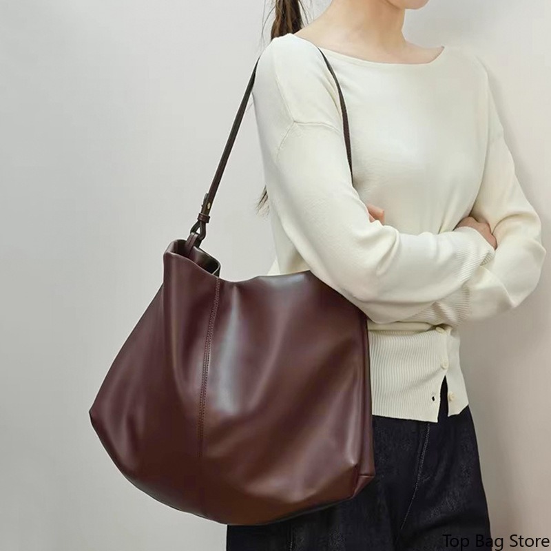 Tas Selempang Kulit Asli untuk - Quiet Luxury Bags Tote ulasan dan harga