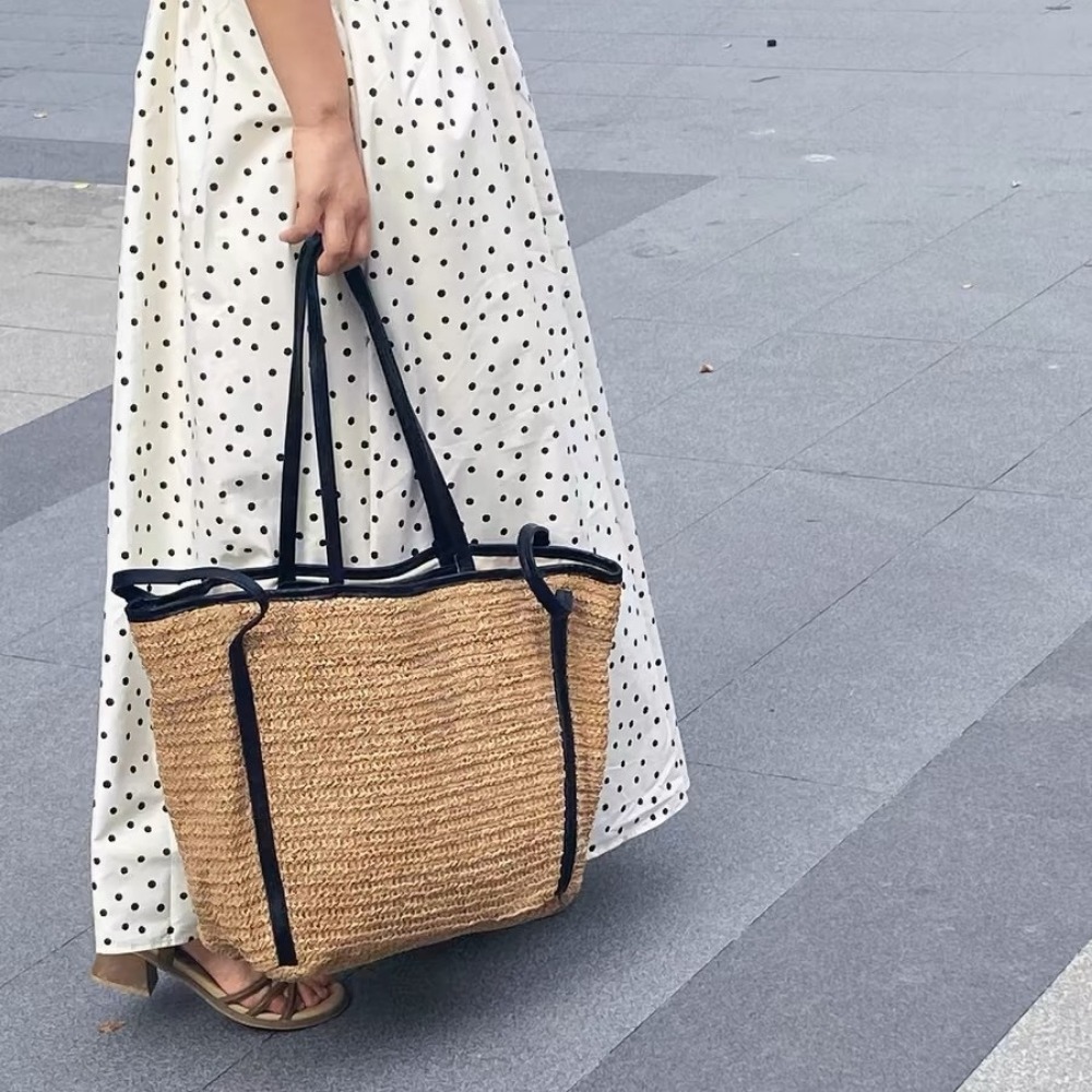 [Tas Tote Jerami Mewah Ringan] - Luxury Bags Must Have ulasan dan harga