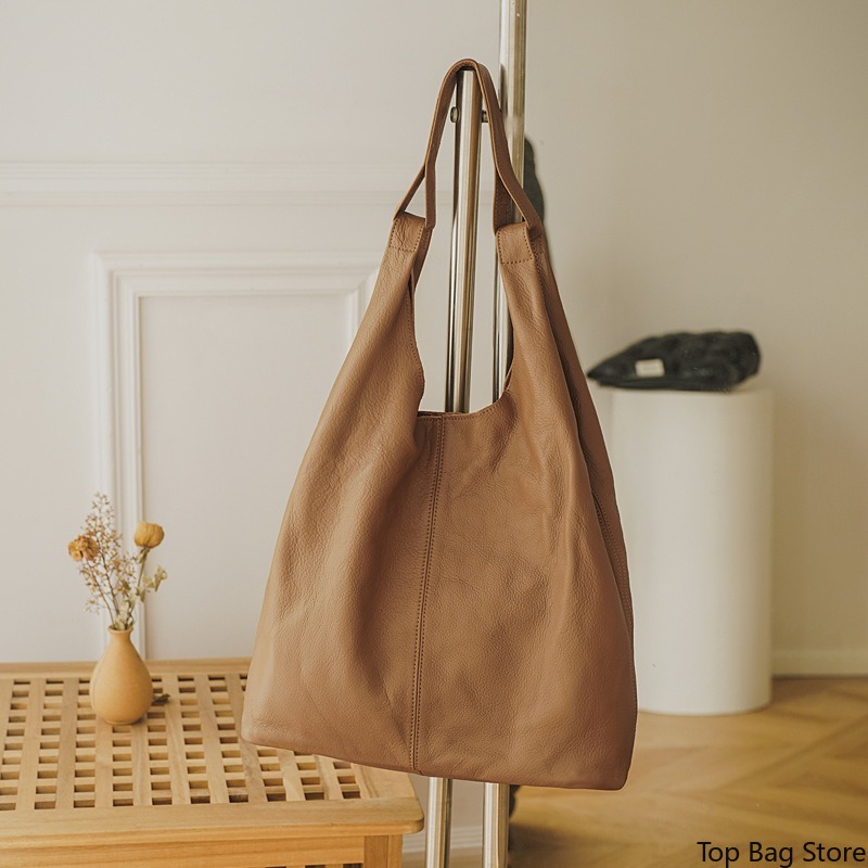 Tas Selempang Kulit Asli Wanit - Quiet Luxury Bags Tote ulasan dan harga