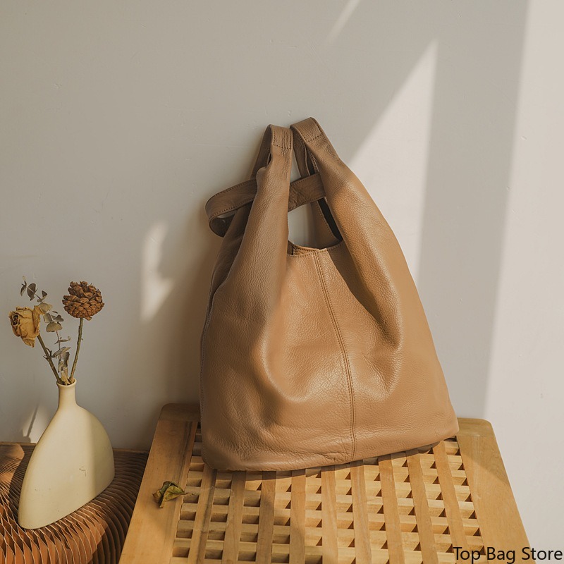 Tas Selempang Kulit Asli Wanit - Quiet Luxury Bags Tote ulasan dan harga