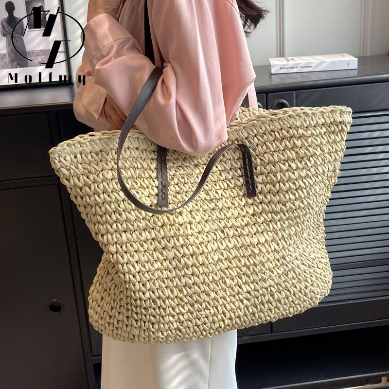 Tas Tote Tenun Jerami Tas Tang - Luxury Bags Collection ulasan dan harga