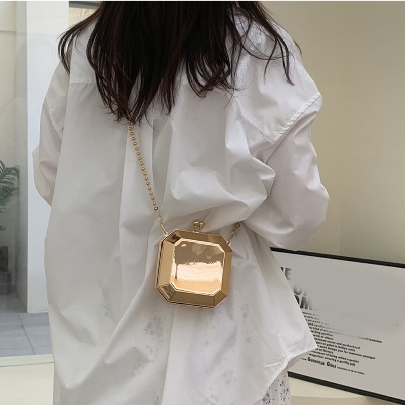 Tas Selempang Kotak PVC Kecil  - Luxury Bags With Zipper ulasan dan harga