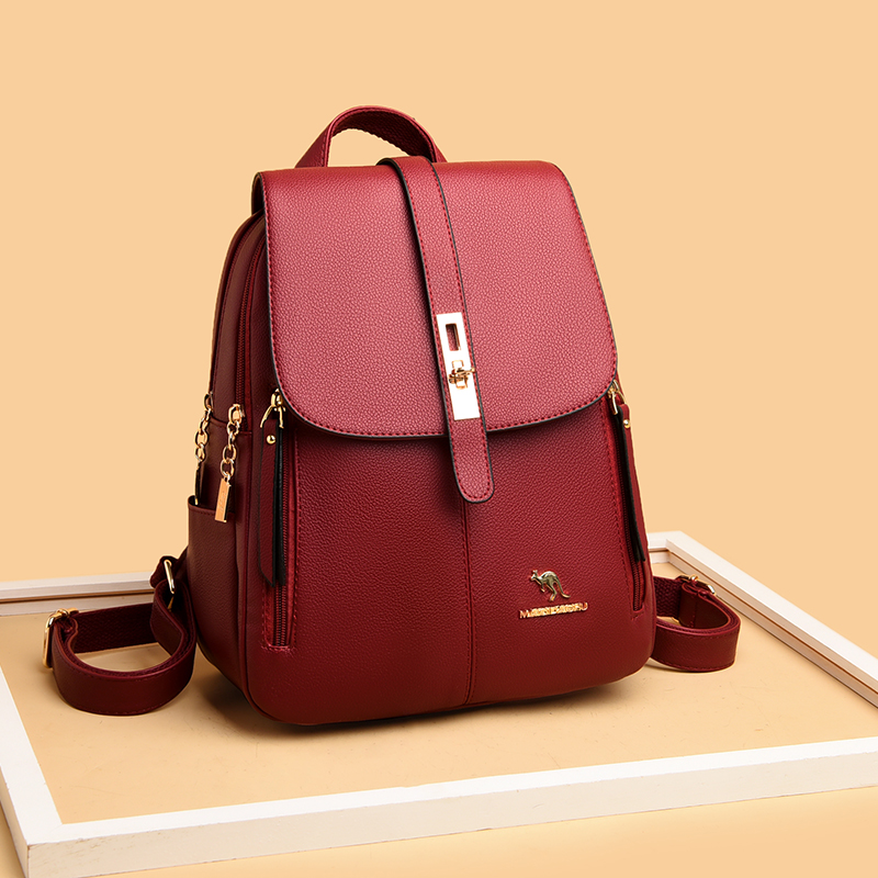 Ransel kulit mewah wanita untu - Luxury Bags With Zipper ulasan dan harga